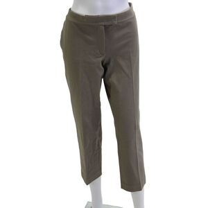 Joseph Women Ankle Cropped Dress Pants Brown Button Size 42
